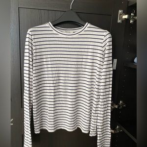 Vince Striped Long Sleeve Top